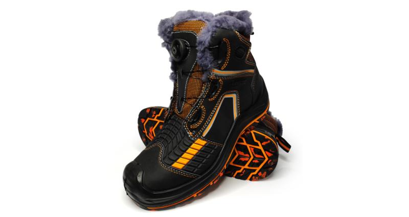 Зимние рабочие ботинки на быстрой шнуровке