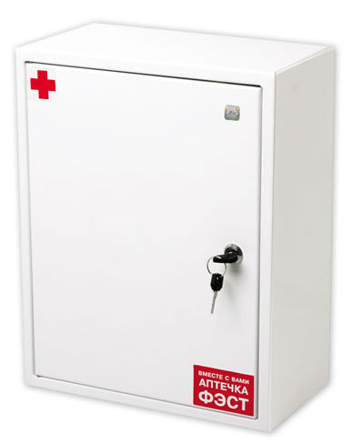 Аптечка ФЭСТ производственная металлический шкаф 250х310х100 №7.3 от магазина Рабочий класс