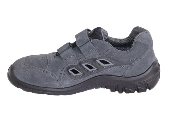 Полуботинки с перфорацией "Универсал", замша (серые), ПКП, ПУ от магазина Рабочий класс