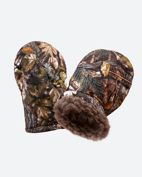 Рукавицы (мембрана+мех п/ш 50%) цв. темный лес от магазина Рабочий класс