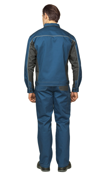 Костюм мужской Бренд 2 с п/к, цв. синий/т.серый от магазина Рабочий класс