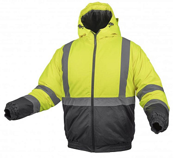 Куртка-бомбер сигнальная утепленная, HOEGERT OKER, цвет желтый от магазина Рабочий класс