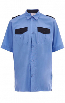 Рубашка охранника короткий рукав, голубая от магазина Рабочий класс