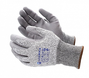 Перчатки из НРРЕ-нити с ПУ покрытием, против порезов от магазина Рабочий класс