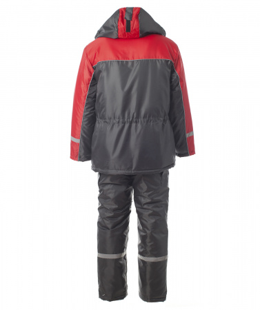 Костюм Балтика, зимний, с п/к, цв. серый с красным от магазина Рабочий класс
