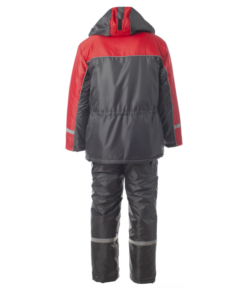 Костюм Балтика, зимний, с п/к, цв. серый с красным от магазина Рабочий класс