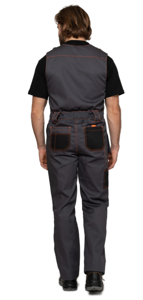 Полукомбинезон Бренд, цв. серый/черный от магазина Рабочий класс