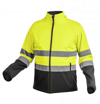 Куртка рабочая сигнальная HOEGERT EXTER SOFTSHELL, цв. лимон от магазина Рабочий класс