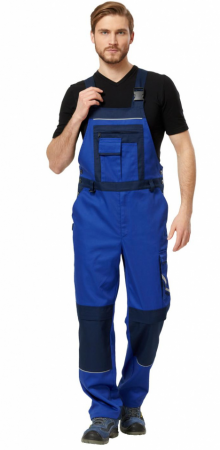 Полукомбинезон Мегаполис цв. василек/т.синий от магазина Рабочий класс