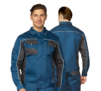 Костюм мужской Бренд 2 с п/к, цв. синий/т.серый от магазина Рабочий класс