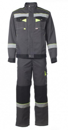 Костюм Корвет с п/к (темно-серый/черный/лимон) от магазина Рабочий класс