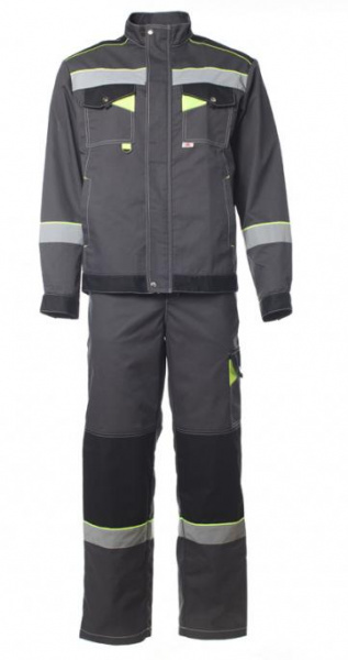 Костюм Корвет с п/к (темно-серый/черный/лимон) от магазина Рабочий класс