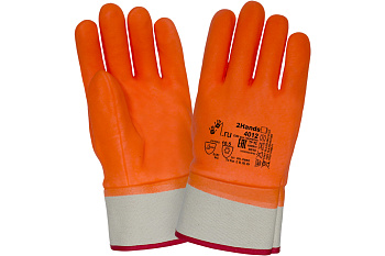 Перчатки утепленные 2Hands 4012, КЩС, МБС/флис, хлопок/ПВХ, манжет крага от магазина Рабочий класс