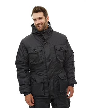 Костюм Горка 8, зимний, Савва Морозов, тк. Таслан, цв. Черный от магазина Рабочий класс