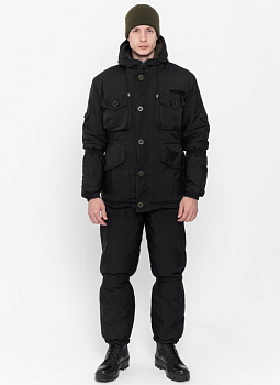 Костюм Горка 8, зимний, Савва Морозов, тк. РипСтоп, цв. Черный от магазина Рабочий класс