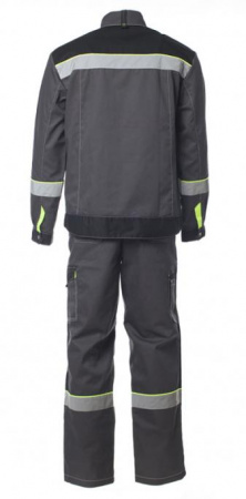 Костюм Корвет с п/к (темно-серый/черный/лимон) от магазина Рабочий класс