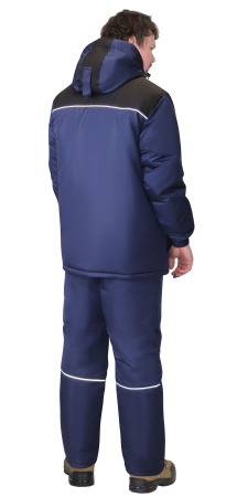 Костюм зимний Сириус-Комфорт, куртка удлин. с брюками, цв. синий/черный тк. Таслан от магазина Рабочий класс