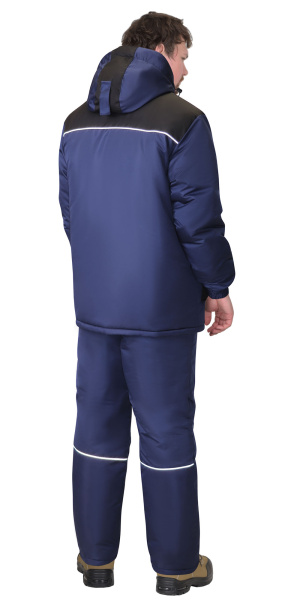 Костюм зимний Сириус-Комфорт, куртка удлин. с брюками, цв. синий/черный тк. Таслан от магазина Рабочий класс