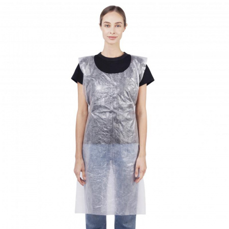 Фартук полиэтиленовый одноразовый (ПНД) 100 шт в упак. от магазина Рабочий класс