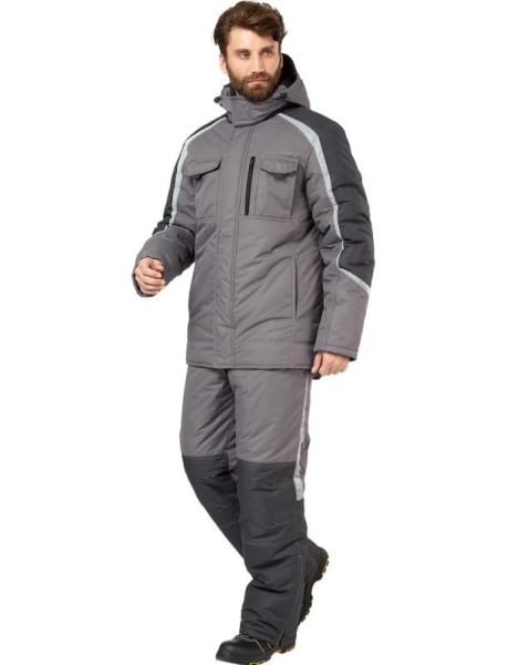 Костюм "Финикс" серый/ т.серый (зимний) от магазина Рабочий класс