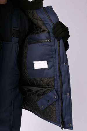 Костюм зимний мужской Профи-Норд (тк. Марк, 250) с п/к, цв. т-син.+серый в Санкт-Петербурге, Архангельске, Северодвинске купить по низкой цене!