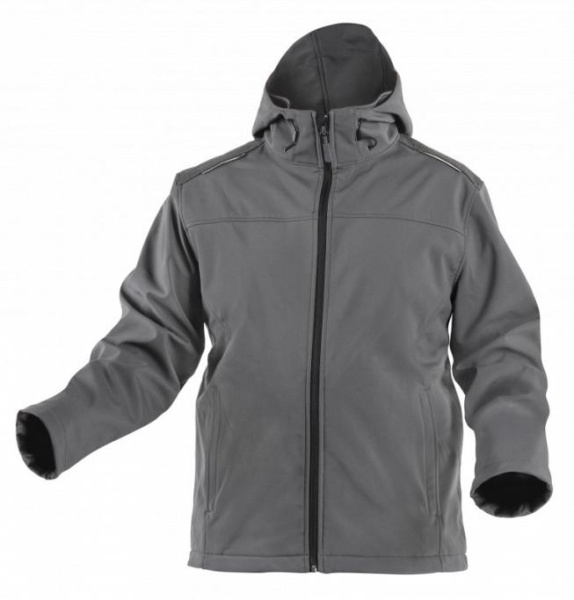 Куртка софтшелл с капюшоном HOEGERT INN, цвет графит от магазина Рабочий класс