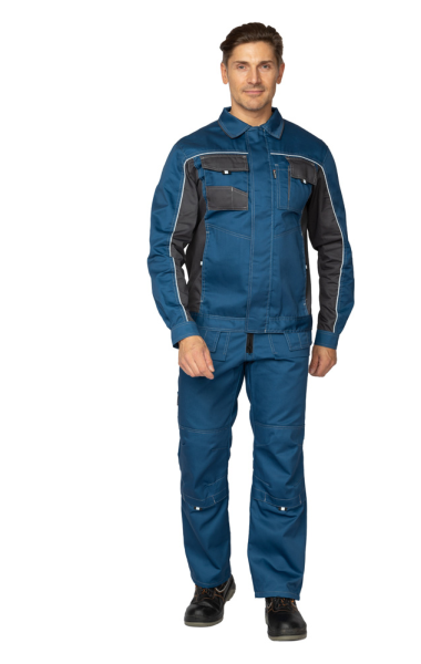 Костюм мужской Бренд 2 с п/к, цв. синий/т.серый от магазина Рабочий класс