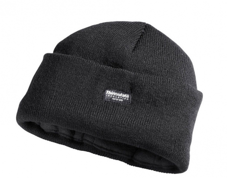Шапка зимняя трикотажная Тинсулейт черная от магазина Рабочий класс