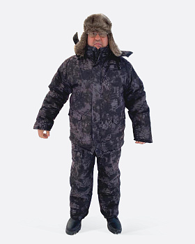 Костюм зимний "Тайга", теплохит, тк. мембр., цв. Черный питон от магазина Рабочий класс