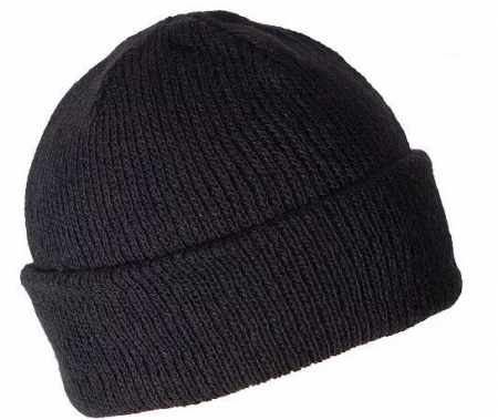 Шапка вязаная п/ш черная от магазина Рабочий класс