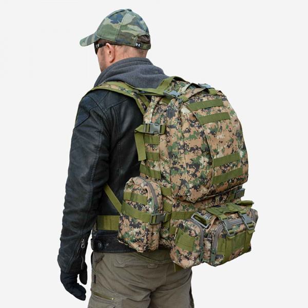 Рюкзак РЕЙДОВЫЙ Савва Морозов тк. Нейлон, 65 л цв. Мульти Цифра от магазина Рабочий класс