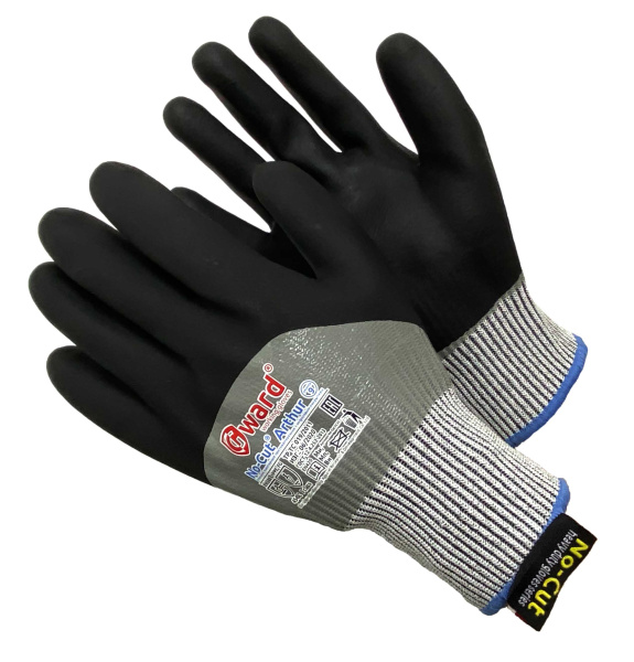 Перчатки из HPPE-нити со стекловолокном с нитриловым покрытием Gward No-Cut Arthur от магазина Рабочий класс