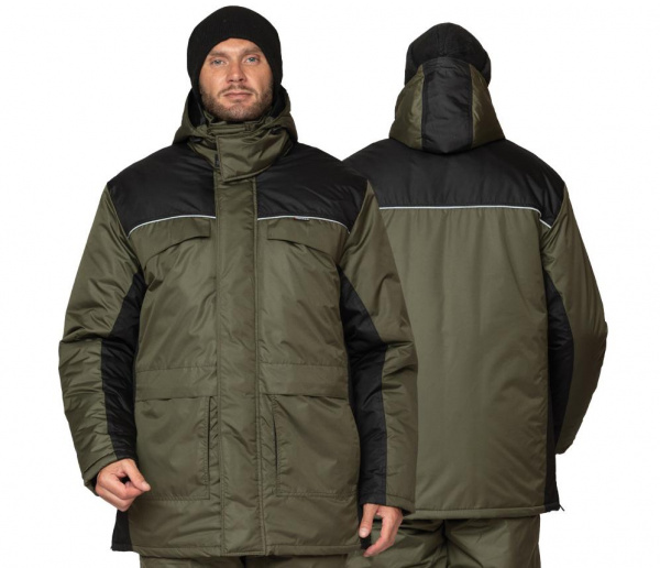 Универсал-Т, костюм утепленный мужской хаки/черный от магазина Рабочий класс