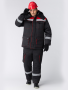 Титан, костюм зимн. куртка+п/к черн.+красн. от магазина Рабочий класс