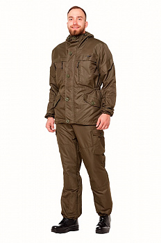 Костюм Горка Премиум на молнии, на флисе тк. Таслан цв. Темная Олива от магазина Рабочий класс