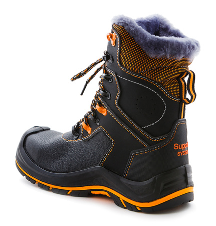 Ботинки с высоким берцем PERFECT PROTECTION" PRB10N-CKW ПУ-Нитрил с ПП и АС натуральный мех от магазина Рабочий класс