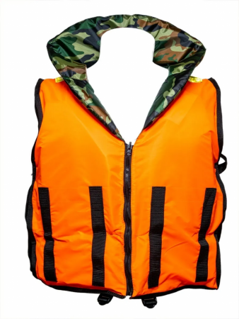 Жилет спасательный двухсторонний универсальный COMFORT HUNTER (Охотник) 80-120 кг от магазина Рабочий класс