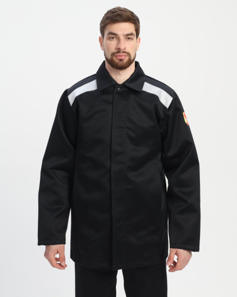 Костюм сварщика с усилением Арсенал-СОП 3 кл.защиты (тк.Хлопок-ОП,490) брюки, черный от магазина Рабочий класс