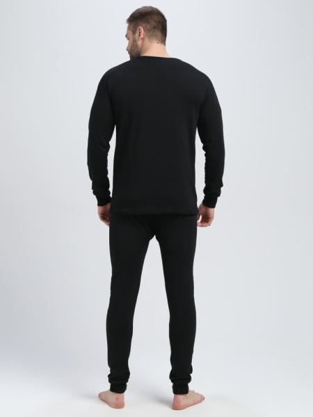 Белье трикотажное с начесом (тк.Трикотаж,205), черный от магазина Рабочий класс