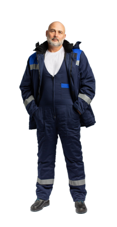 Костюм антистатический "Вихрь" синий/василек (зимний) от магазина Рабочий класс