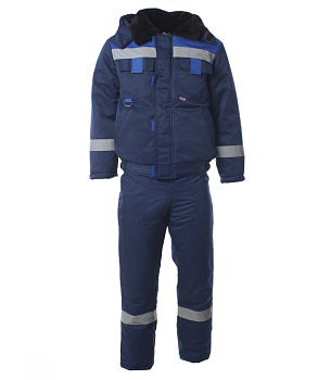 Костюм утепленный ОРИОН куртка, полукомбинезон, цв.т.синий с васильком, тк.Грета от магазина Рабочий класс