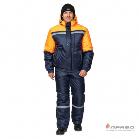 Костюм мужской утепленный Стимул-М, цв. синий+оранж. от магазина Рабочий класс