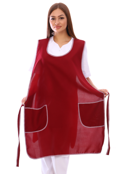 Фартук № 24 цв. бордовый от магазина Рабочий класс