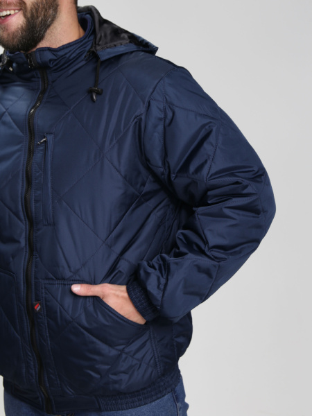 Куртка демисезонная Бомбер-Люкс (тк.Дюспо), т.синий от магазина Рабочий класс