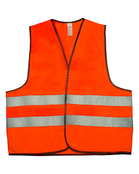 Жилет сигнальный тип 1 трик. полотно 120 350 застежка велькро Оранж от магазина Рабочий класс