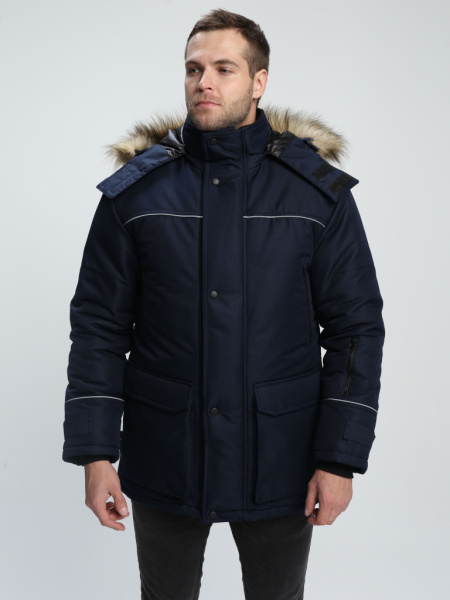 Куртка зимняя Аляска-Люкс (тк.Cat’s eye), т.синий от магазина Рабочий класс