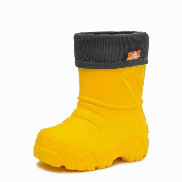Сапоги малодетские из ЭВА Nordman Kids утеп. с манжетой из вельвета цв. Желтый от магазина Рабочий класс