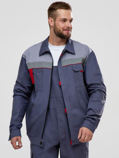 Костюм Флагман-Фаворит-2 СОП IMP (тк.Саржа,250) п/к, т.серый/св.серый от магазина Рабочий класс