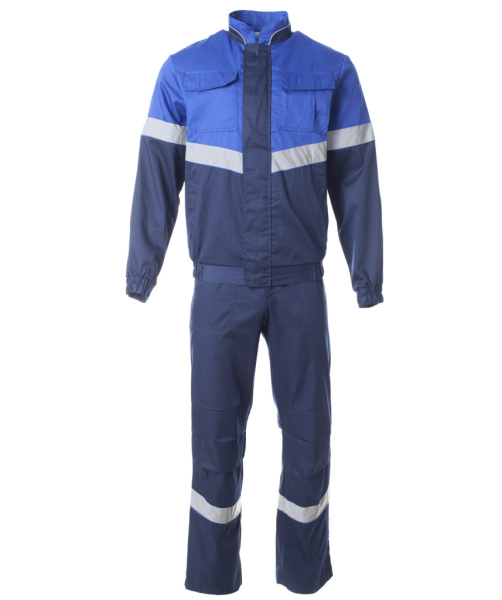 Костюм летний ОРИОН куртка, полукомбинезон, цв. т.синий с васильком, СОП от магазина Рабочий класс