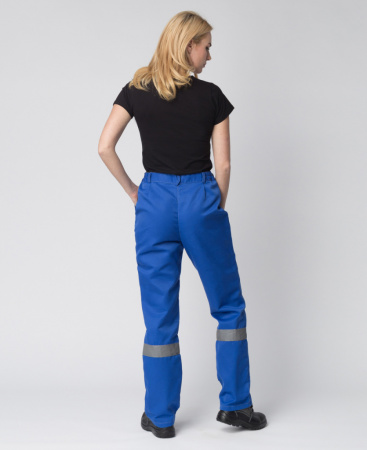 Костюм женский Весна-1 NEW с брюками с СОП (васильковый/серый) от магазина Рабочий класс